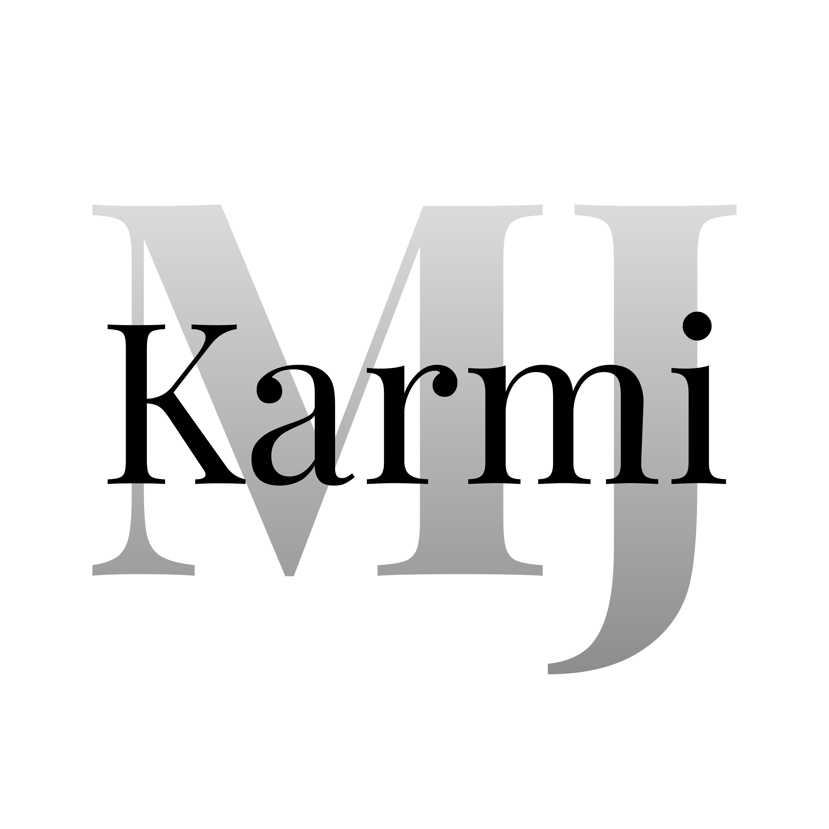 MJ Karmi Logo White Circle